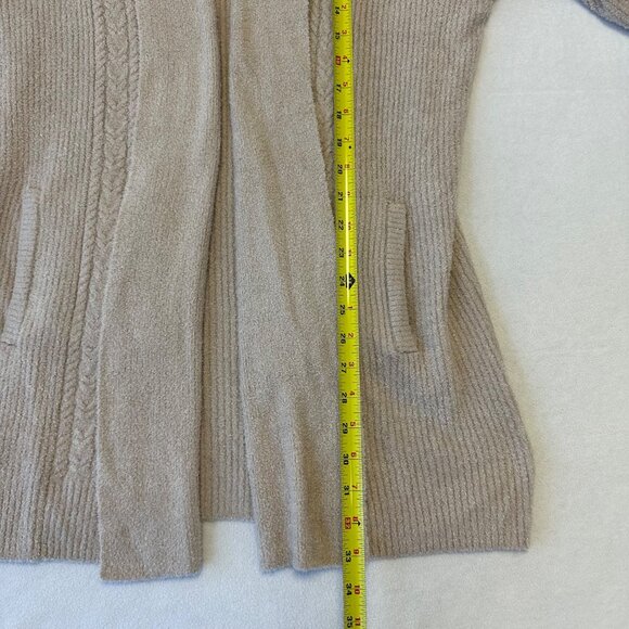 Barefoot Dreams Cozychic Lite Open Front Cardigan NWT Size Large Light Beige - Picture 6 of 9